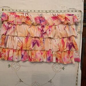 Urban Outfitters Floral Ruffle‎ Skirt - Pink and Orange NWT XL